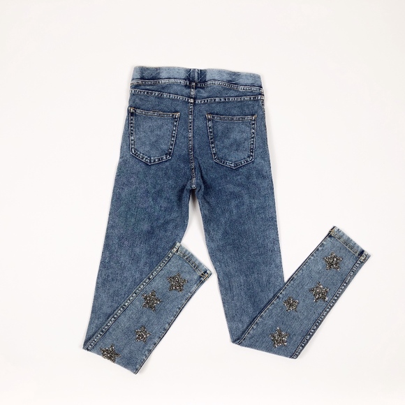 NWOT H&M Girl Denim Leggings, Size 10-11Y - Picture 2 of 4
